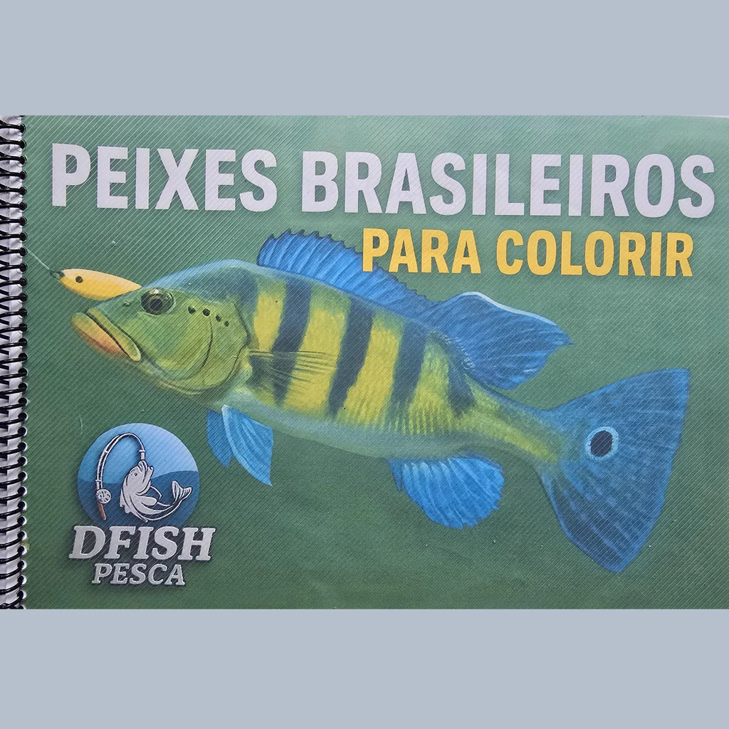 Capa do Caderno - Peixes Brasileiros Para Colorir